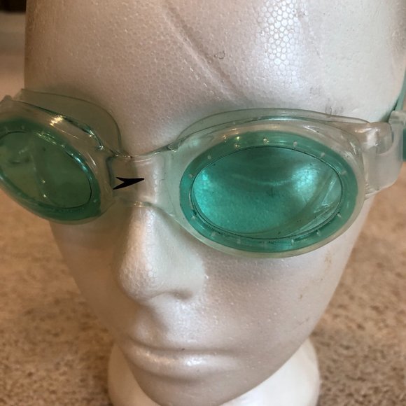 SPEEDO LIGHT GREEN CLEAR SWIM GLASSES/GOGGLES ADJUSTABLE - Picture 7 of 13